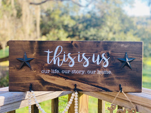 This is us Wood Sign with Hangers