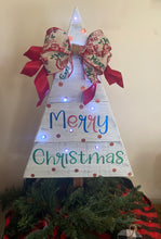Lighted Wooden Christmas Tree 2 Foot