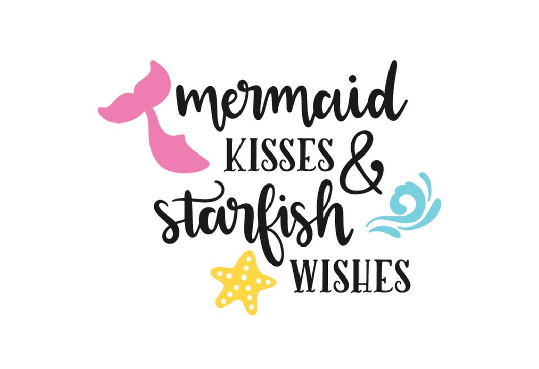 Mermaid Kisses & Starfish Kisses DIY Wood Sign