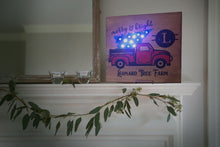 Red Truck Lighted Family Sign