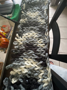 Hand Knitted Chunky Throw