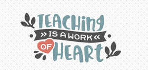 Teaching is a Work of Heart Wood Sign DIY